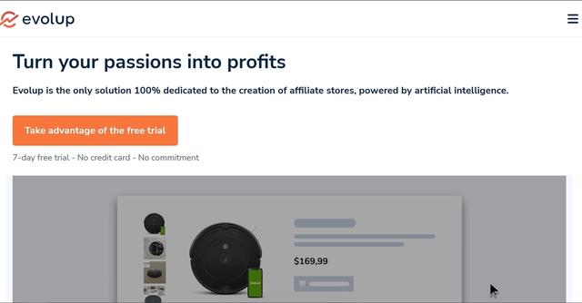 Evolup - Create and manage amazon affiliate stores.