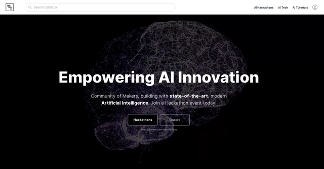 Lablab.ai - Community of Makers building AI tech with hosted hackathons