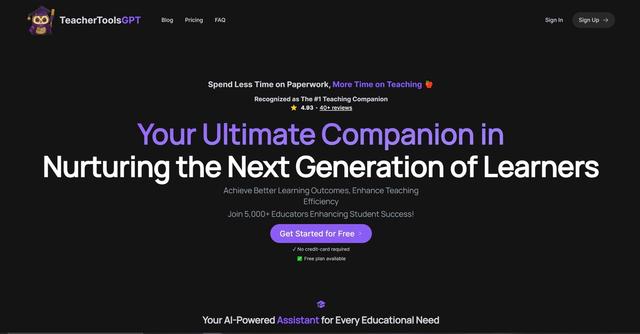 TeacherToolsGPT - Your Ultimate Companion in Nurturing the Next Generation