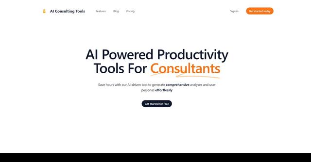 AI Consulting Tools - AI Powered Productivity Tools For Consultants