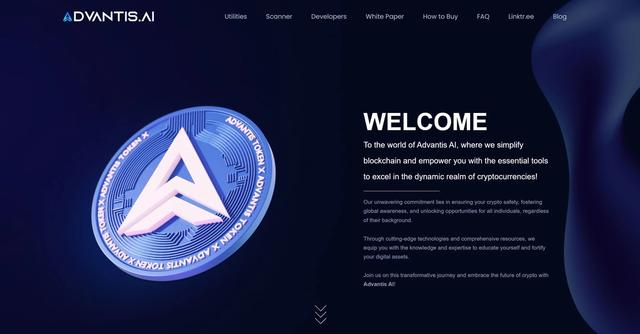Advantis - Advantis AI is a tool that empowers crypto investors to make informed decisions by providing insights and monitoring for potential risks in the crypto market.