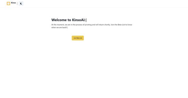 KinsoAi - Product search engine with advanced filters.