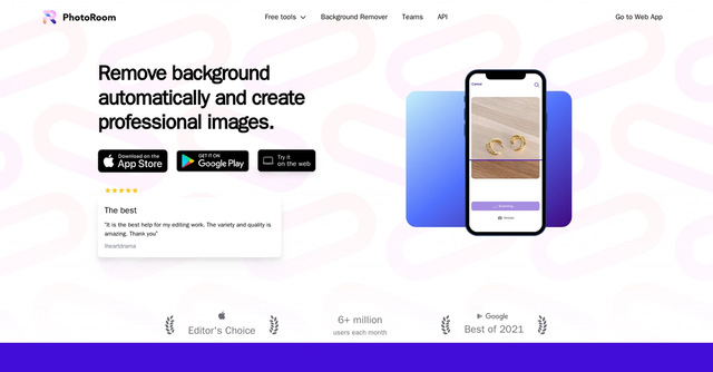Photoroom - Create product & portrait pics with your phone.