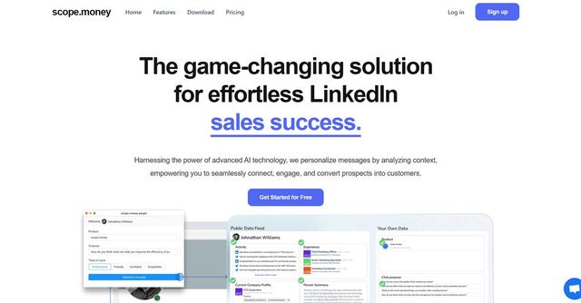 Scope.money - Supercharge LinkedIn sales outreach with AI messaging and team collaboration