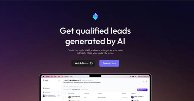 Looti - Boost CRM data with AI Predictive Marketing for precise B2B targeting.