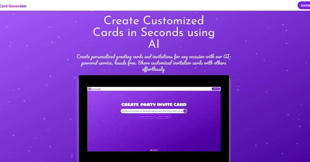 AI Card Generator - Create Customized Cards in Seconds using AI