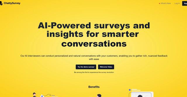 ChattySurvey - Conversational AI surveys for insightful customer experience feedback.
