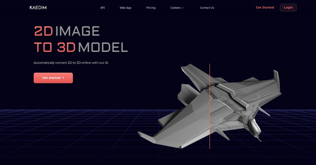 Kaedim - Convert 2D to 3D with AI online.