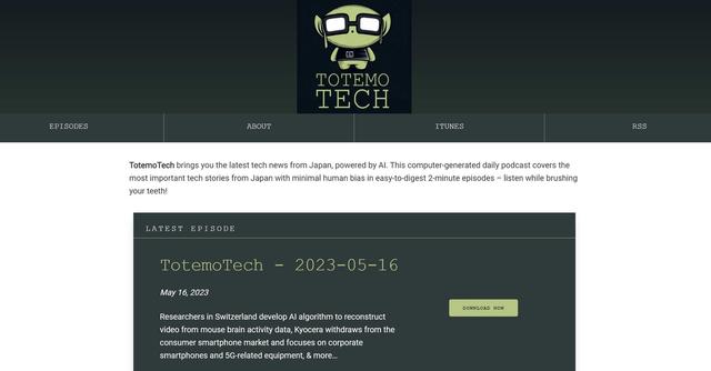 TotemoTech - Summarized Japanese tech news in English.