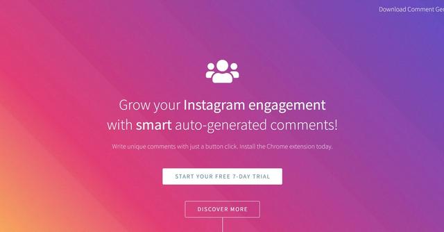 Comment Generator - Generate customized Instagram comments.
