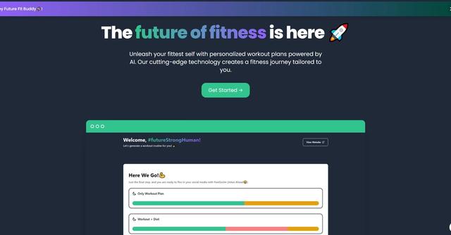 FitForge - FitForge offers customised AI workout plans for your fitness goals