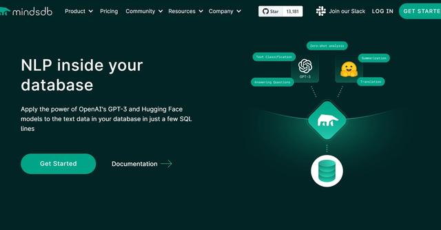 MindsDB - NLP inside your database