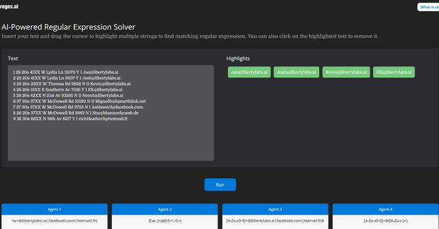 Regex.ai - AI-powered regular expression generator