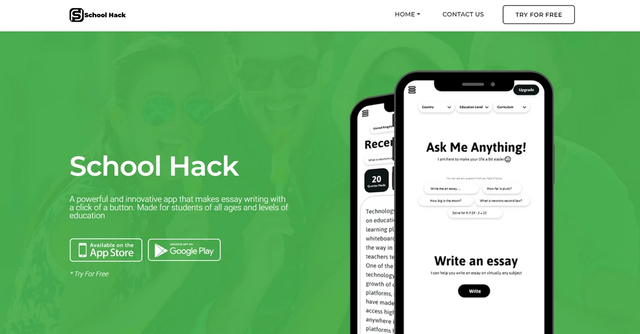 SchoolHack - Write Essays with AI