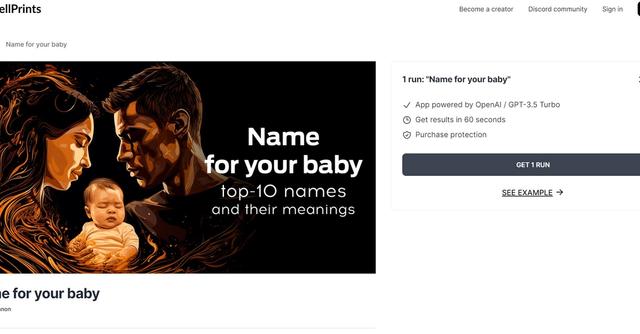 Name for your baby - Choose the perfect baby name with Name for your baby AI