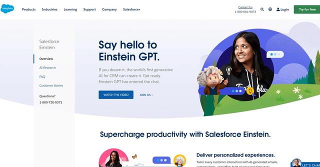 Einstein GPT - AI software that transforms customer data into valuable business insights, providing AI-generated emails, conversations, offers, and cross-departmental insights to enhance customer interactions and boost productivity.