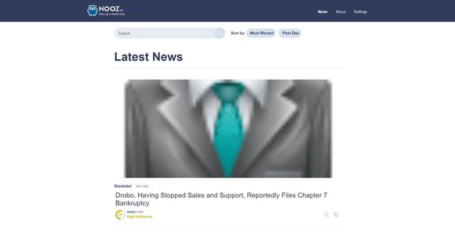 NOOZ.AI - Filtered and aggregated news platform.