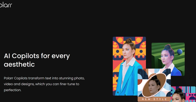 Polarr Copilots - Polarr AI Copilots transform text into stunning photos, videos and designs, that you can fine-tune to perfection.