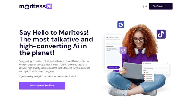 Maritess - A high-converting content creation Ai for women entrepreneurs.