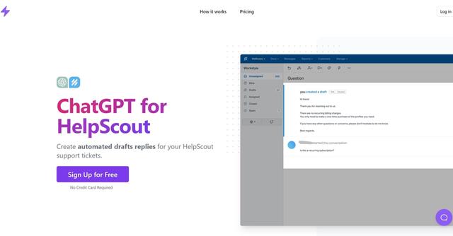 HelpScout - Automated customer support message drafting.