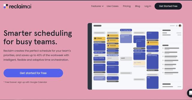Reclaim AI - AI-powered task management & scheduling for Google Calendar