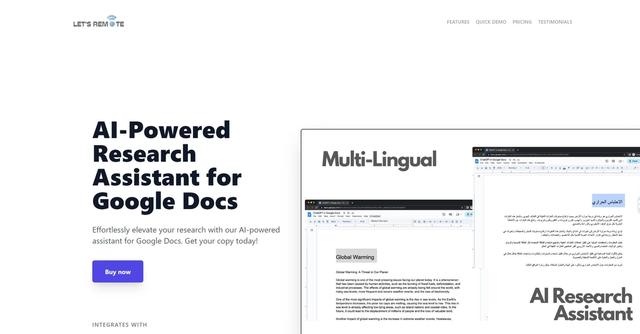 Research PAL - AI-Powered Research Assistant for Google Docs