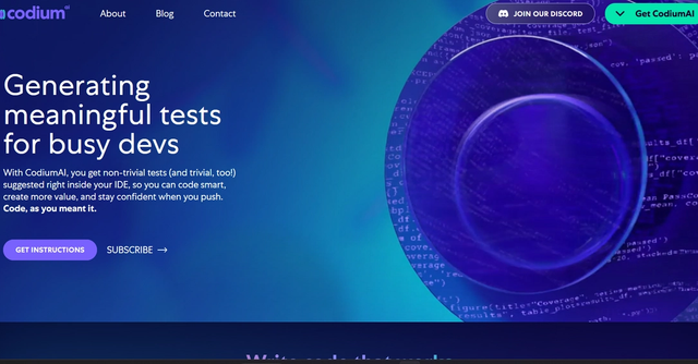 CodiumAI - Generate meaningful tests for busy devs