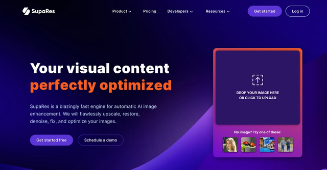 SupaRes - Enhance images effortlessly with AI-driven upscaling, restoration, and optimization.