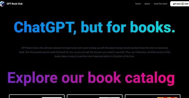 GPT Book Club - Personalized book insights for avid readers.
