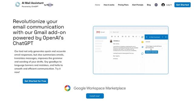 Klart AI - Generate answers, summarize mails, translate content, improve & fix mails.