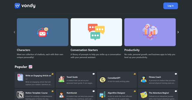 Vondy AI - AI creativity assistant