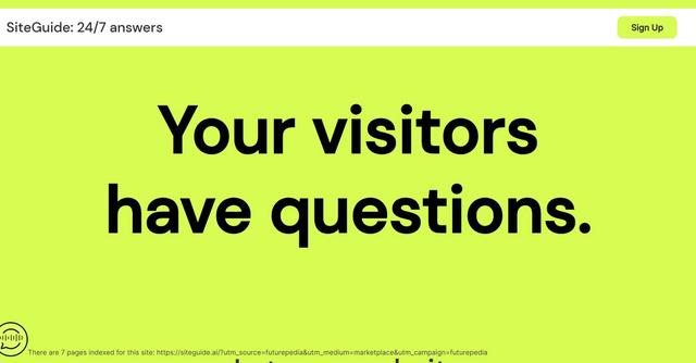 SiteGuide - Chatbot for navigating and answering website inquiries.