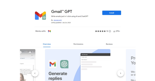 Gmail GPT - Gmail GPT is a free AI tool designed to enhance email communication by generating and assisting in writing emails.