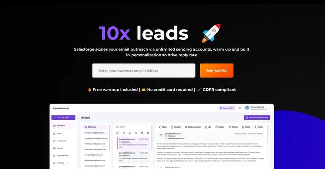 Salesforge - All-inclusive sales App for Sales Teams to Help Them Meet Their Goals