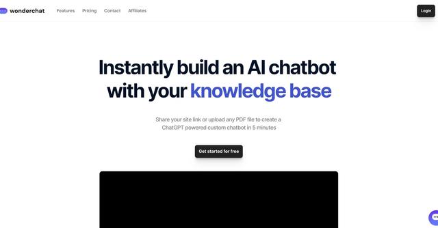 Wonderchat.io - Instantly build AI chatbots from a link to your knowledge base or PDF files.