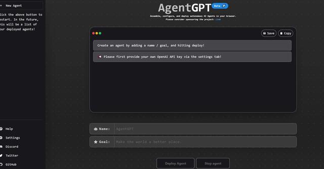 AgentGPT - Deploy Autonomous AI Agents with AgentGPT's Innovative Tool