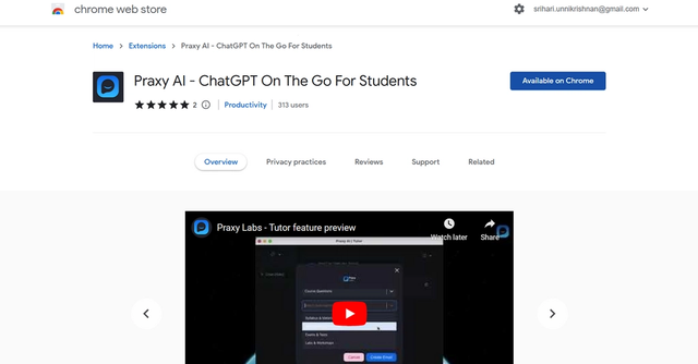 Praxy AI - AI study buddy designed to help college students boost their productivity and efficiency