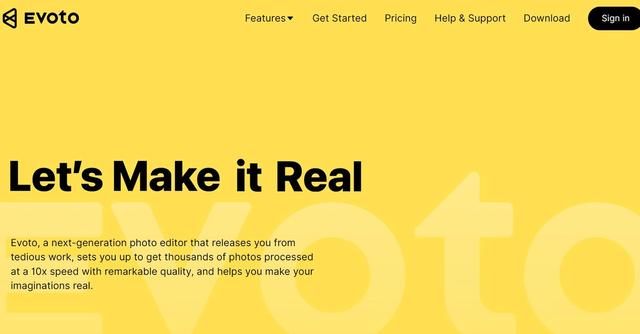 Evoto AI - 10x faster photo editing with remarkable quality, making imaginations real.
