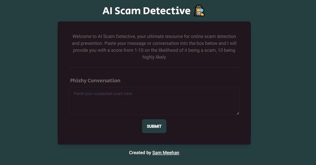 AI Scam Detective - Protect Yourself from Scammers with AI Scam Detective