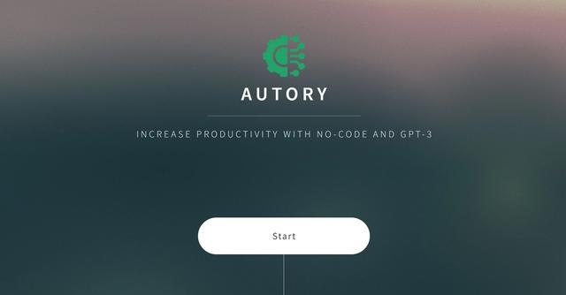 Autory.ai - Increase productivity with no-code and GPT-3