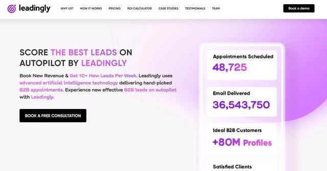 Leadingly - Get top-quality B2B leads on autopilot with Leadingly