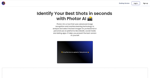 Photor AI - Present the best version of yourself with advanced image recognition and ML.