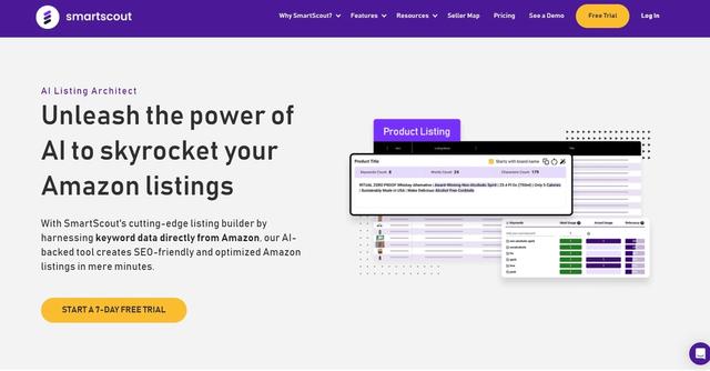 SmartScout - Optimize their product listings for search engine optimization