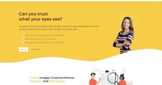Truebees - Detect deepfakes with Truebees