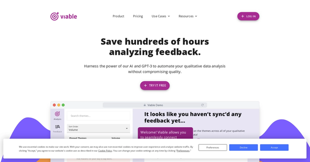 viable - Automate qualitative data analysis without sacrificing quality.