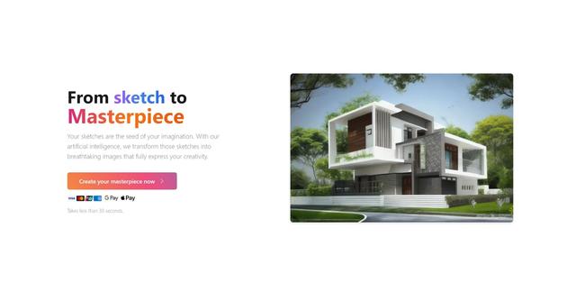 SketchImage.AI - From sketch to Masterpiece