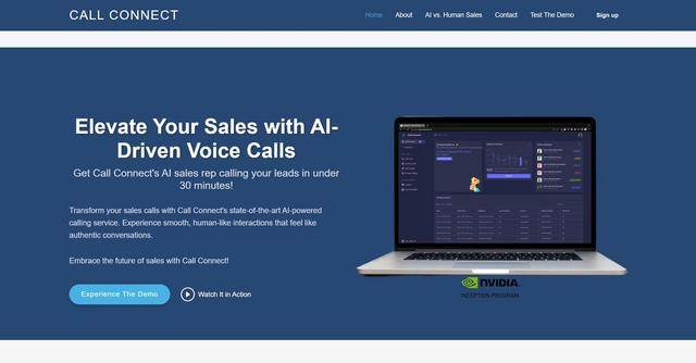 Call Connect - Automated sales calls with human-like interactions.
