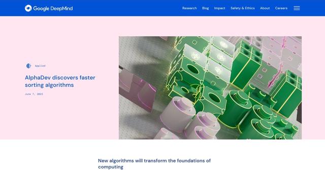 AlphaDev - AlphaDev discovers faster sorting algorithms