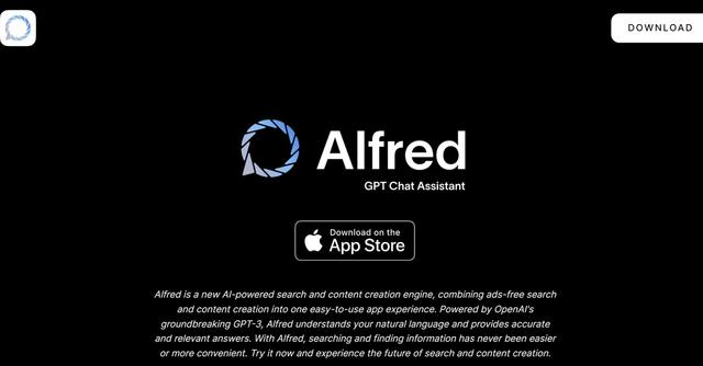 Alfred - Alfred is an AI-powered search & content creation app