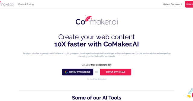 CoMaker.ai - Create content faster and better with AI-powered templates